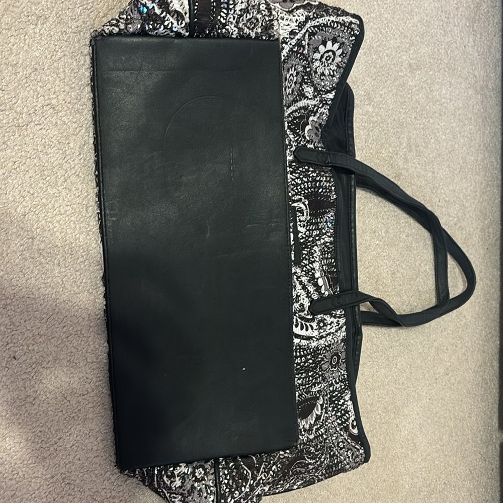 Vera Bradley Black/white Sequined tote bag - Picture 3 of 5